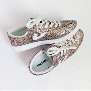 Like NEW Tretorn x Madewell Glitter Sneakers 7.5